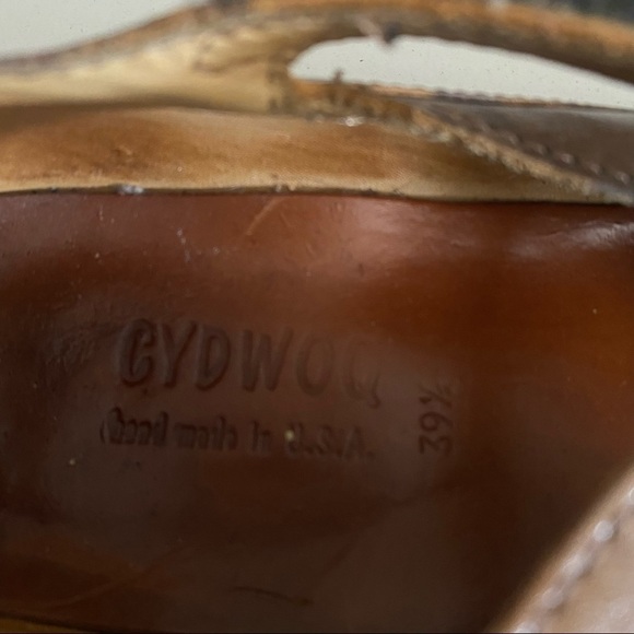 Cydwoq  Hand Made shoes size 391/2‎ 39.5  US 9.5 brown Mary Jane - Picture 4 of 10